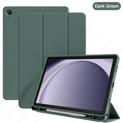 Versatile Tablet Case with Pencil Holder Cover - Tab S10lite 10.9in (Dark Green)