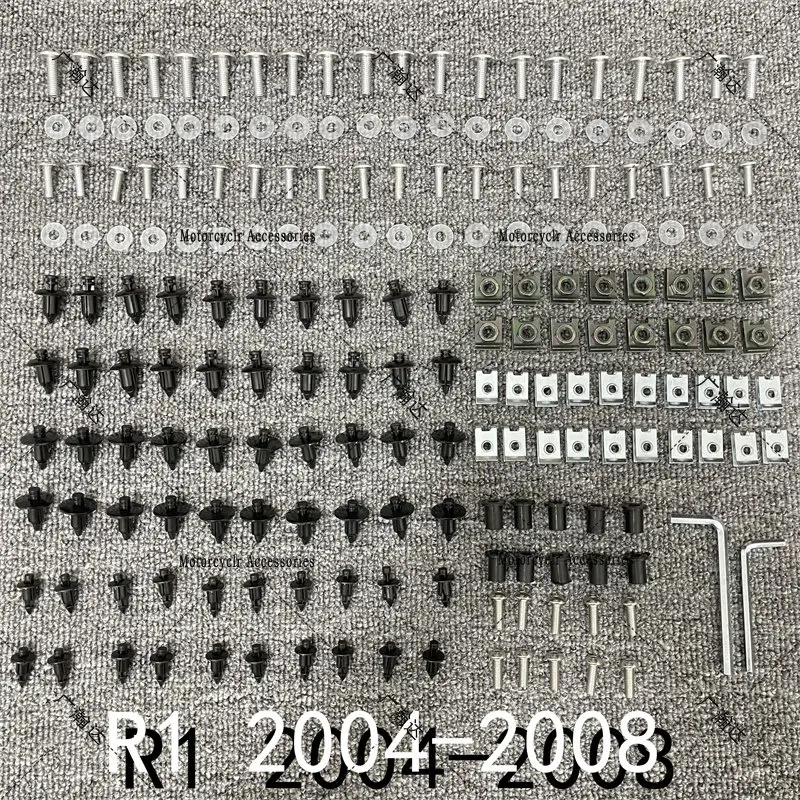 

Fairing Bodywork Kit Bolts Screws For Fit For YAMAHA YZF R1 2004-2008