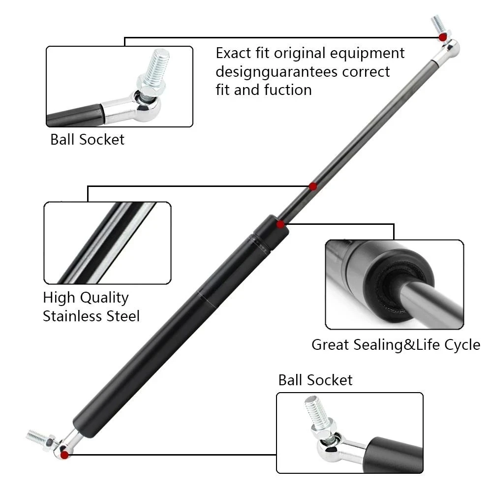 Qty2 ޹ ġ Ʈ Ʈ Ʈ  մϴ. Struts For 1998 1999 2000 2001 2002 2003 Durango Extended Length [in] 23.80