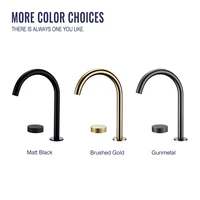 Gunmetal Basin faucet Knurled Switch 360 Rotating