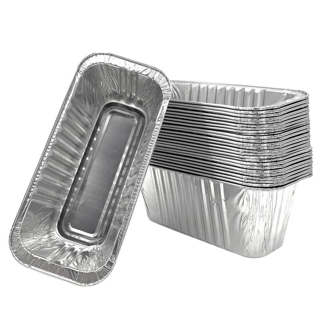 Aluminum Foil Grease Trays Containers  Aluminum Foil Tray Grill Drip - Tray  Trays - Aliexpress