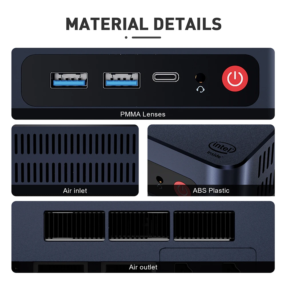 Beelink U59 Pro Mini Pc N5105 DDR4 16GB 512GB BT4.0 USB3.0 M