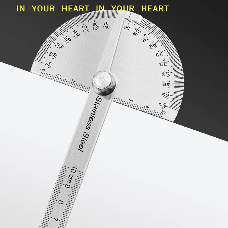 180도 각도기 금속 자 각도 측정기 스테인레스 스틸 각도자 각도 게이지 각도 측정기 각도계 각도 측정기