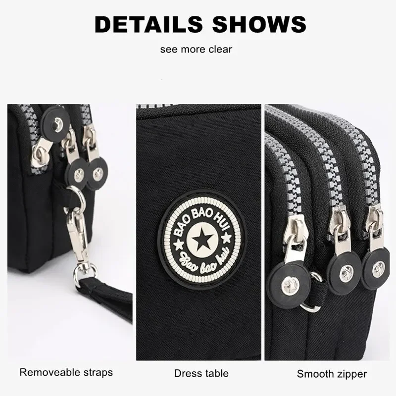 Coin Purse Coin Wallet Women Wallet Mobile Phone Bag Cosmetic Bag Fashion Women Three-layer