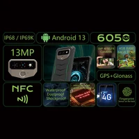HOTWAV T5 Max 4G Rugged Phone, Android 13 OS, MTK6761, 6.0 "Screen, 4GB, 64GB, 6050mAh, Massive Battery, World Premiere, 2023 2
