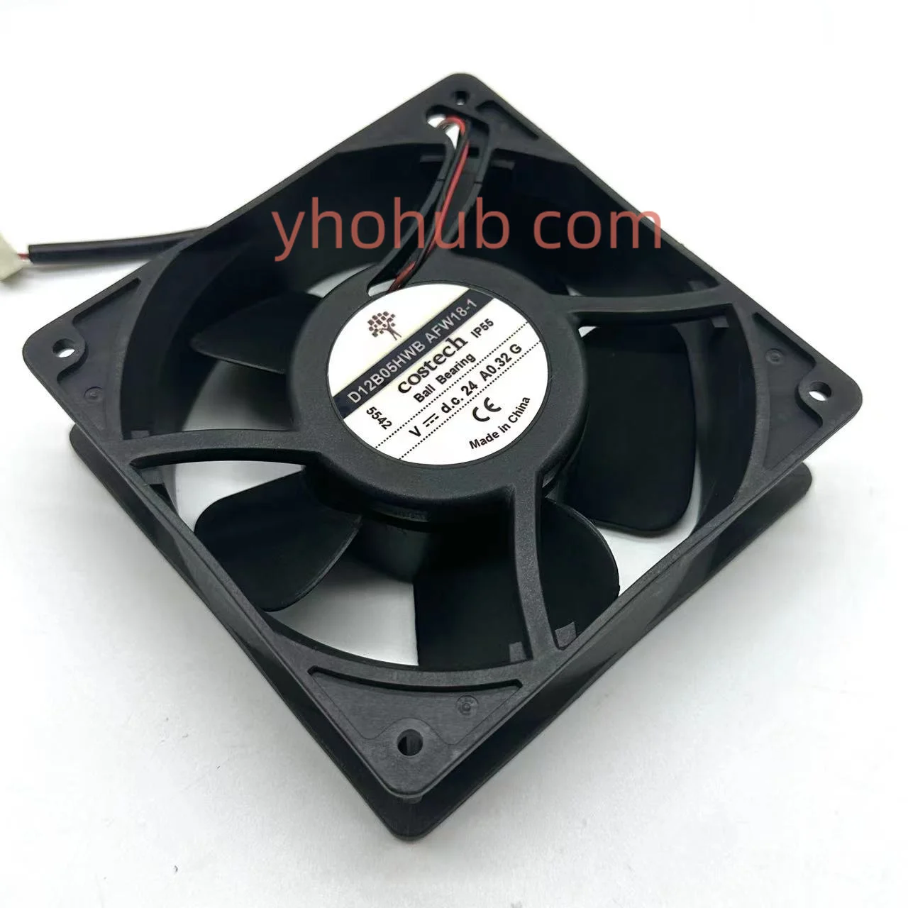 Costech D12b05hwb dc 24v 0.32a 120x120x38 mm Ventilador de Refrigeração do Servidor de Fios