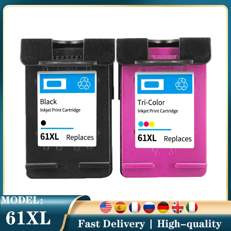 

Чернила 61 XL, совместимые с картриджами для принтера HP 61XL, HP 61 Envy 4500 4502 5530 и Deskjet 1050 2050 3050 61