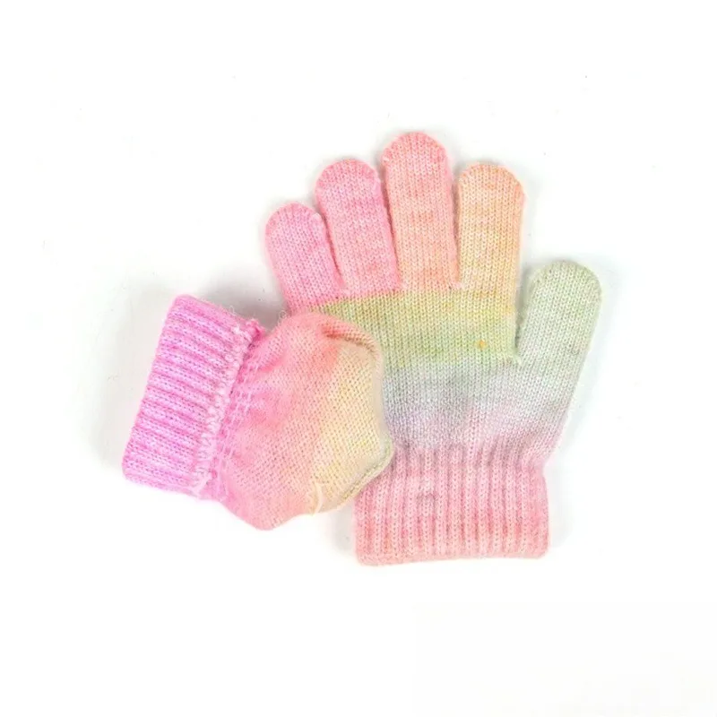 2025 Children's Hat Scarf Gloves Three-piece Autumn and Winter Padded and Thickened Single Ball Baby Hat Scarf Gloves Sets