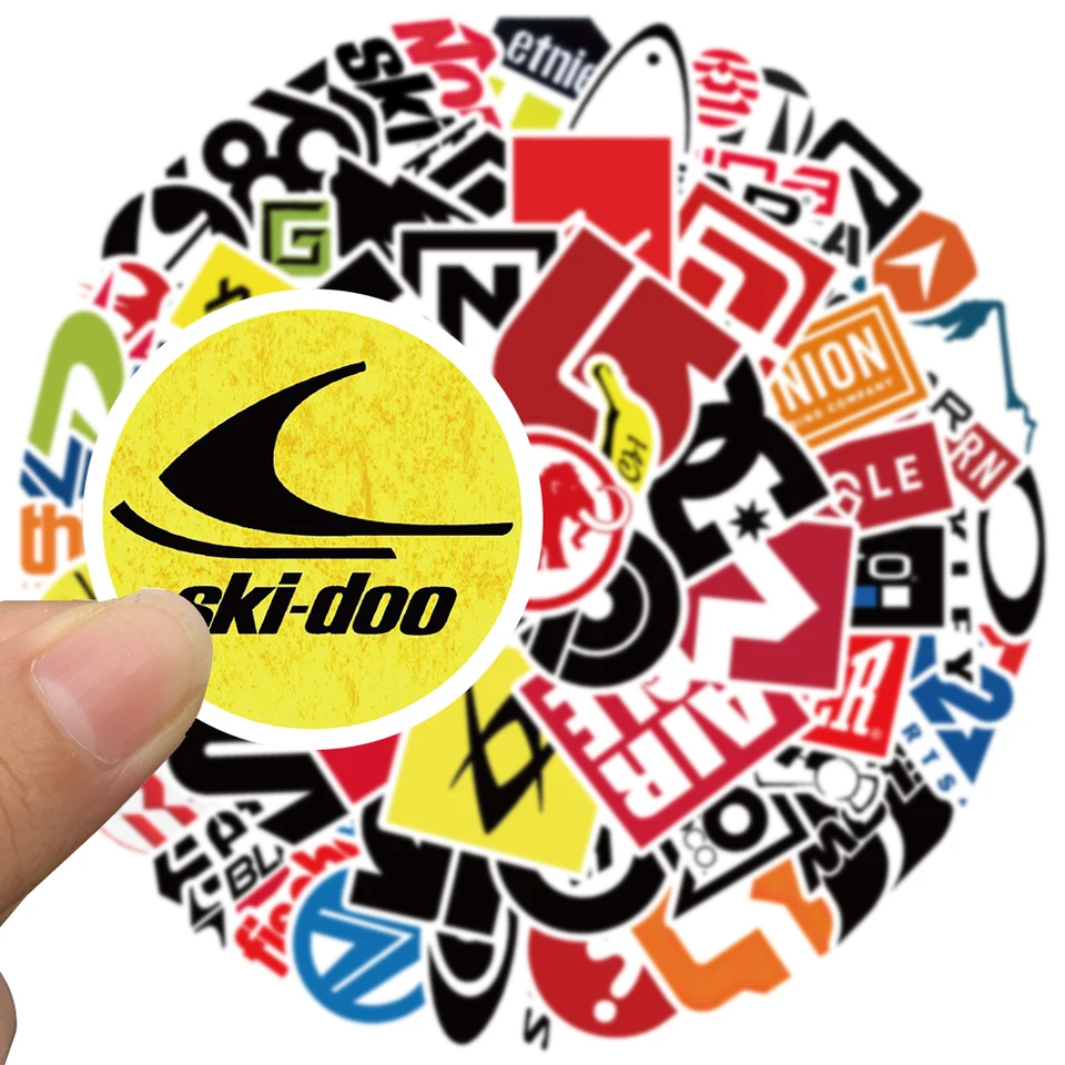 Knaak Mix Van 50 Stickers - Thema Is Reizen - Stickervellen - Laptop Of Koffer Stickers 50 Stuks