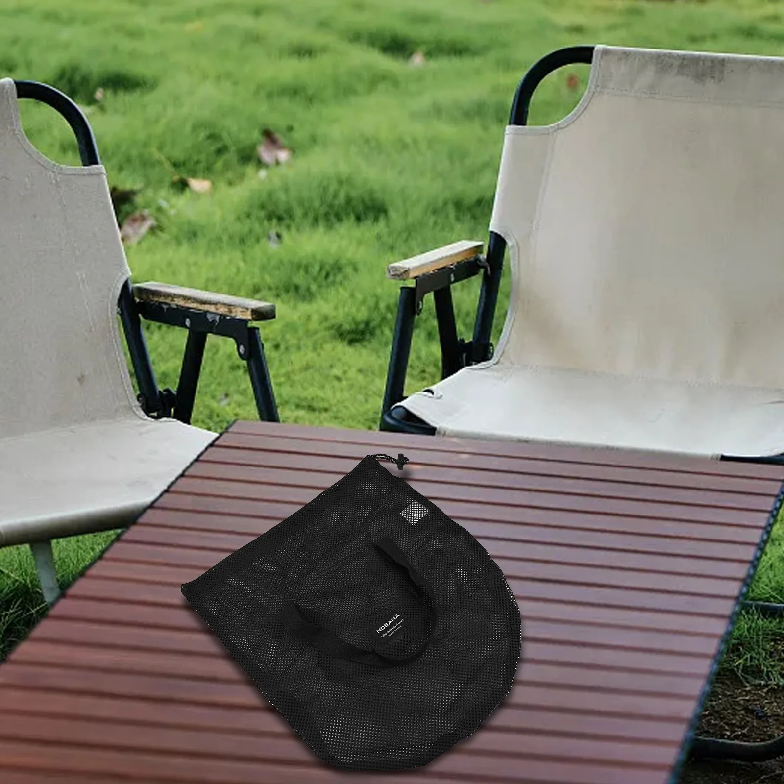 BBQ Frying Pan Storage Grill Plate Carry Bag Travel Secure Storage Lightweight Multi-functional Use Portable Drawstring Design