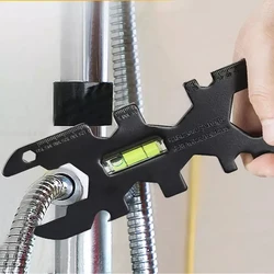 Clé de robinet multifonction, clé à écrou arrière réglable, levier d'évier, clé de bassin, outil de réparation pour salle de bains, cuisine, cuvette de toilette 