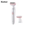 Kemei Electric Shaver Women Cordless One Blade Rechargeable Razor Bikini Trimmer Legs Underarm Public Body Hair Removal Painless 1