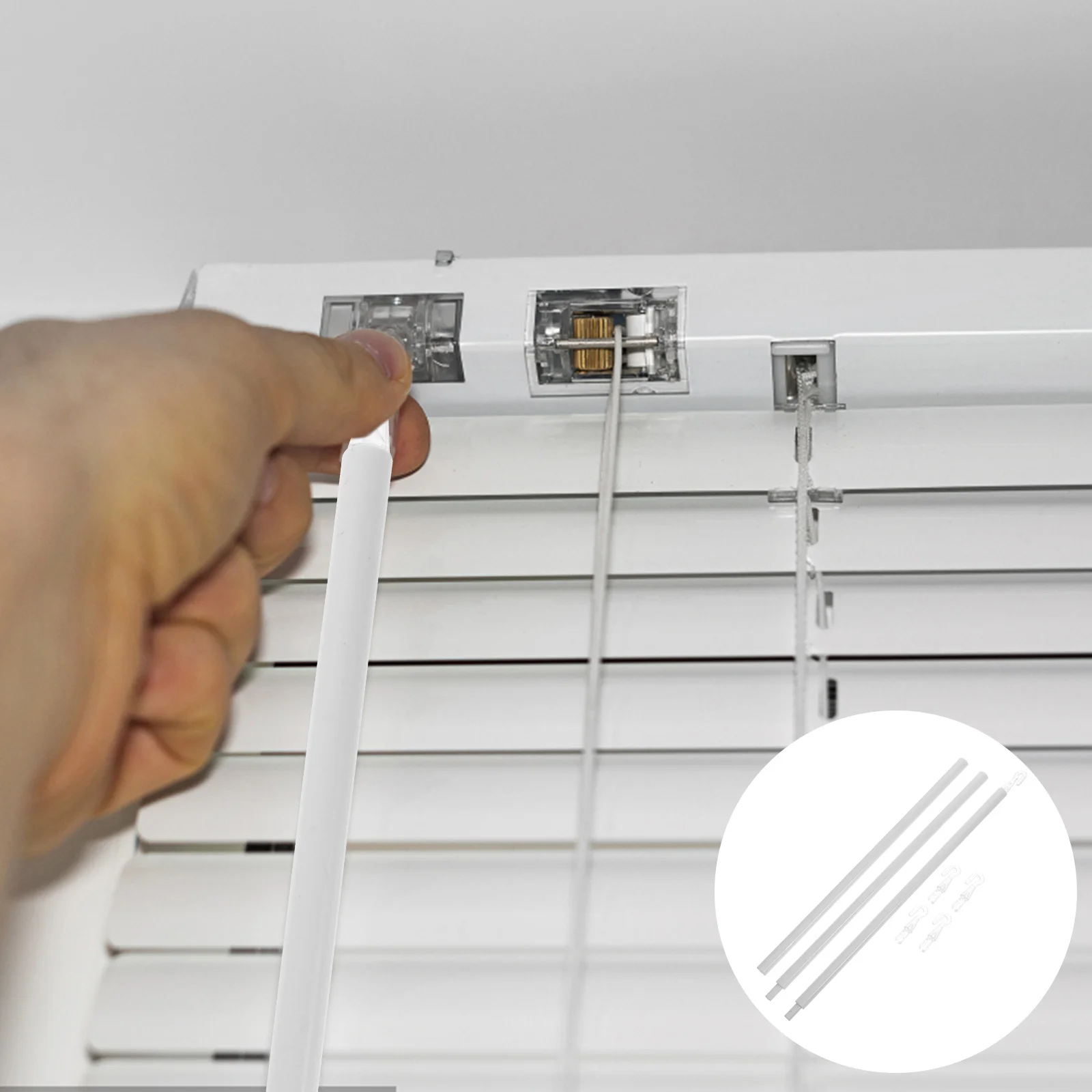 Outdoor Shutter Rotary Rod Blinder for Window Drapery Stop Pp Accessories Curtain Pull