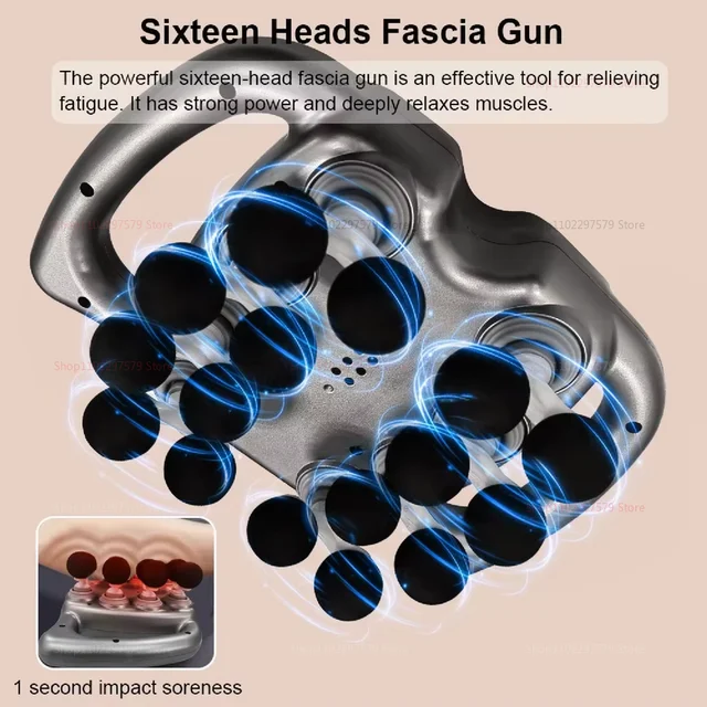 16-Head Professional Massage Gun 4