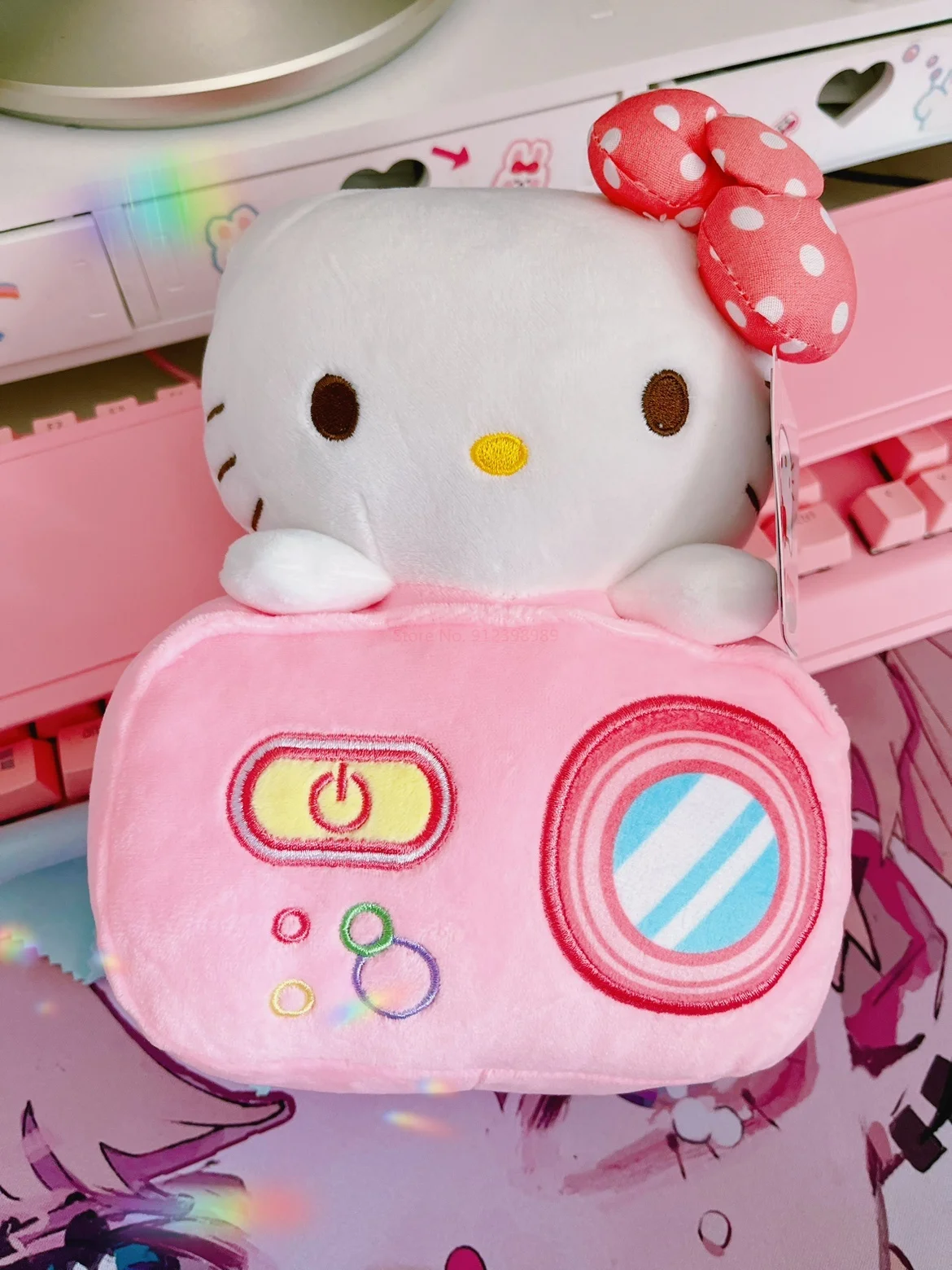 Sanrio Hello Kitty Flower Pot Culture Plush Toy Desktop Decoration Cartoon Plush Plant Home Furnishings Ornament Gift Flower 5