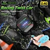 4WD Drive Watch Dual Control Stunt Drift RC Car 2.4G Gesture Sensing One Key Deform Racing Off Road Twist Remote Control Car Toy 1