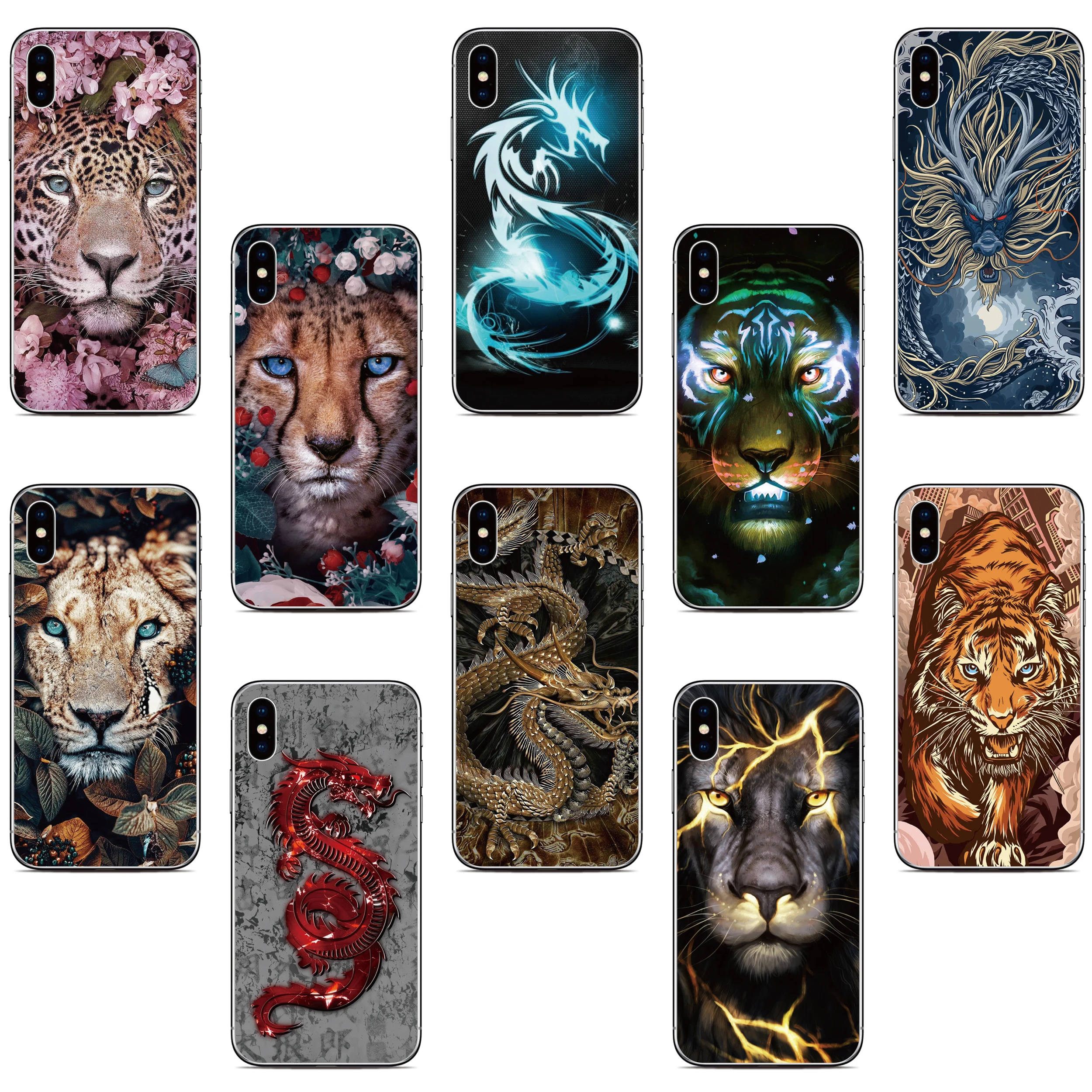 Tiger Dragon Phone Case - Striking Design Protective Cover