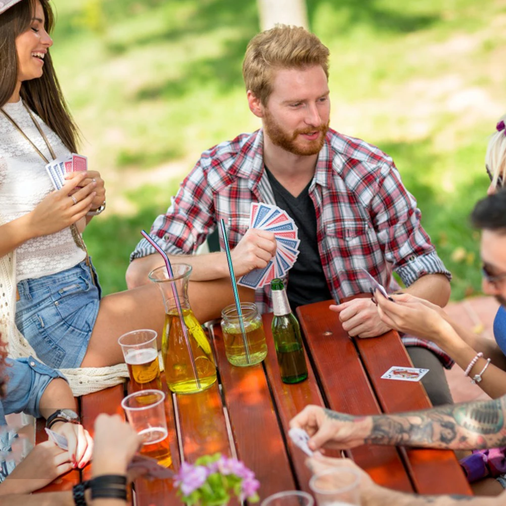 4Pcs Stainless Steel Straw with Straw Cleaner Replacement Straw Drinking Straws for Stanley 40oz Cup Accessories