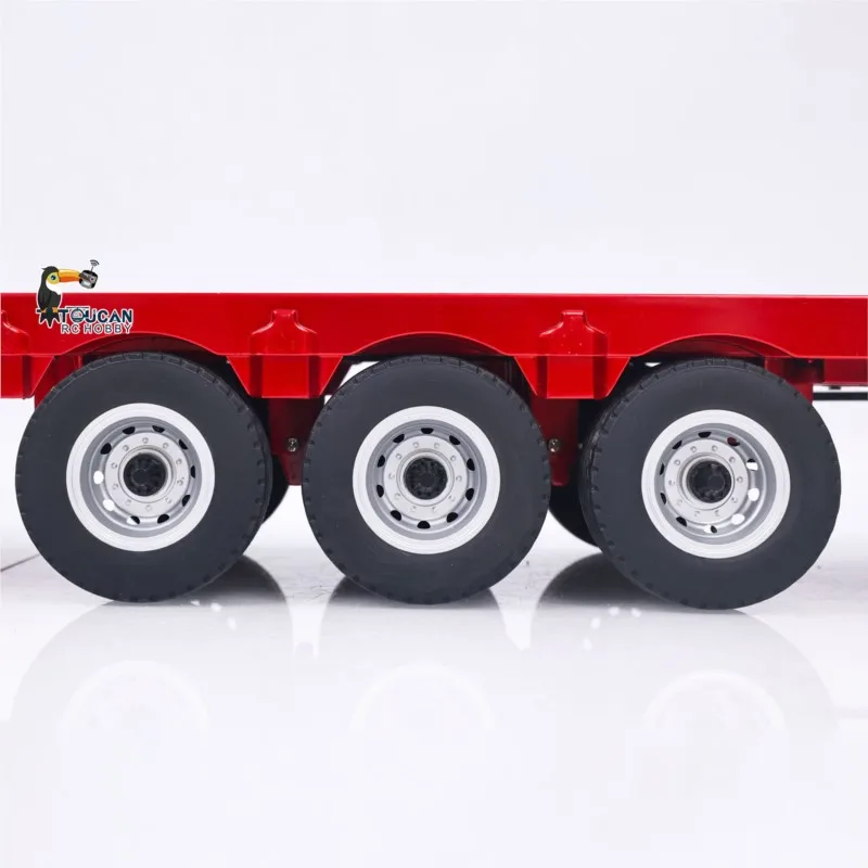 Semi-remorque plateau 3 essieux 1/18 pour HUINA 1501 RC