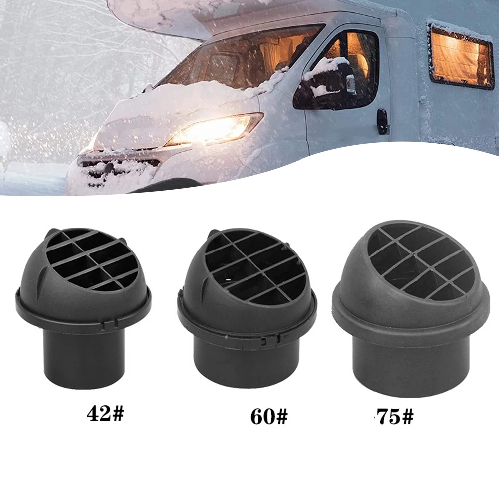 Air Diesel Heater Duct Pipe 42mm 60mm 75mm Air Vent Ducting Piece Outlet Rotable For Webasto Eberspaecher Diesel Parking Heater