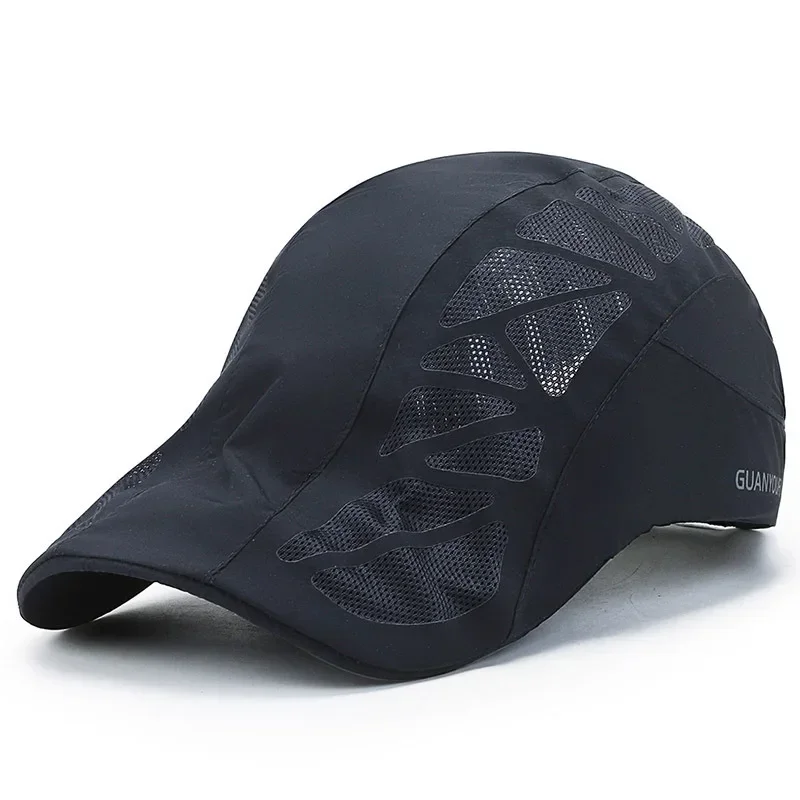 Men's Summer Sun Protection Hat Light and Thin Quick Drying Breathable Mesh Duck Tongue for Golf baseball caps,sports sun hats,golf caps