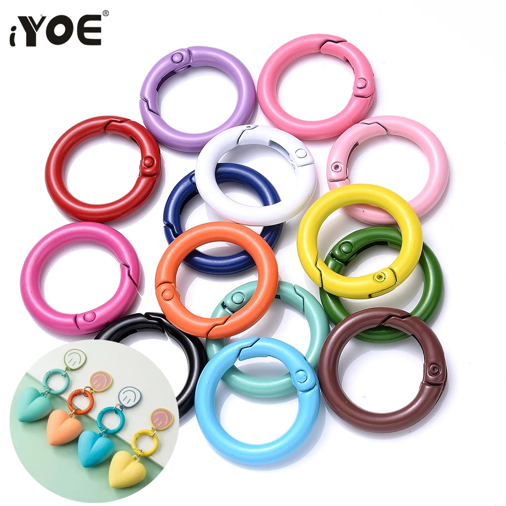 5Pcs 25 35 42mm O Ring Clasp Spring Gate Lobster DIY Carabiner Keychain Bag Clips Hook Making Dog Chains Findings Sullpies | Украшения и