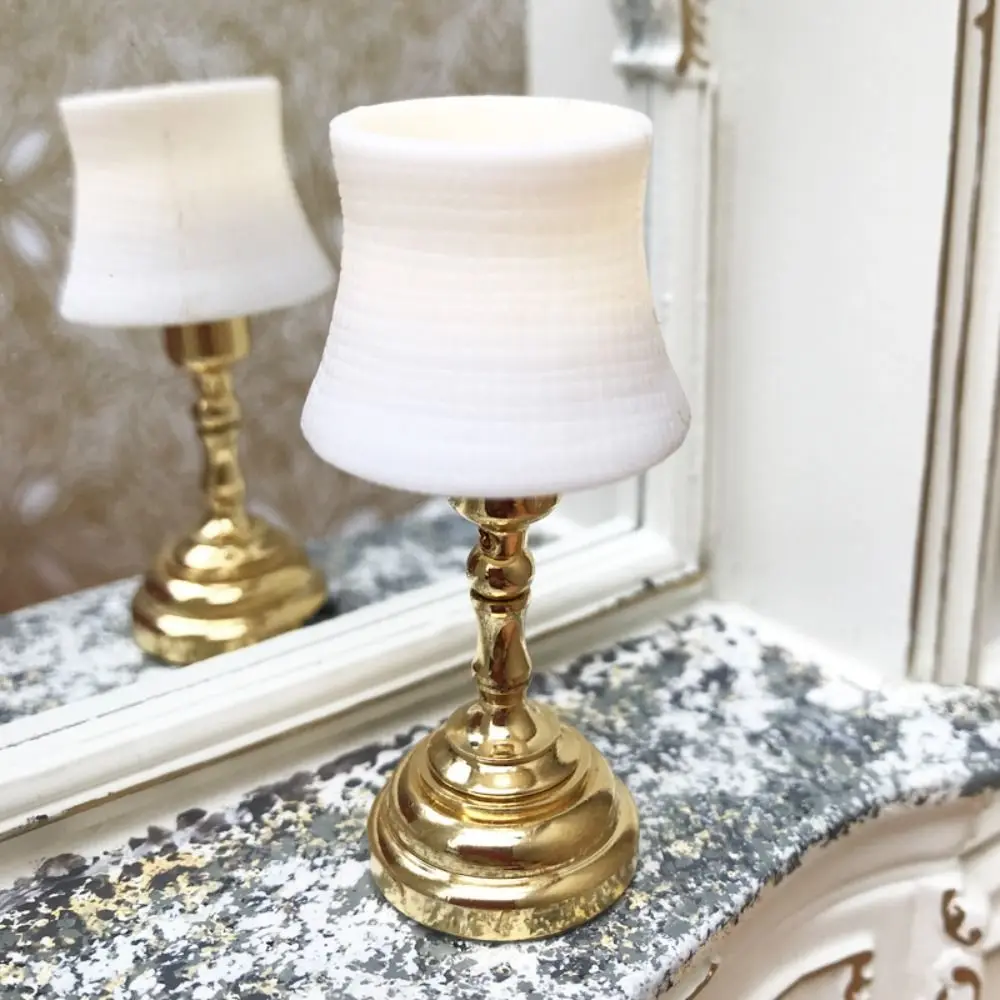 1:12 Scale Mini Furniture Playing House Doll Accessories Floor/Ceiling/Wall Lamp Miniature Chandelier Dollhouse Light