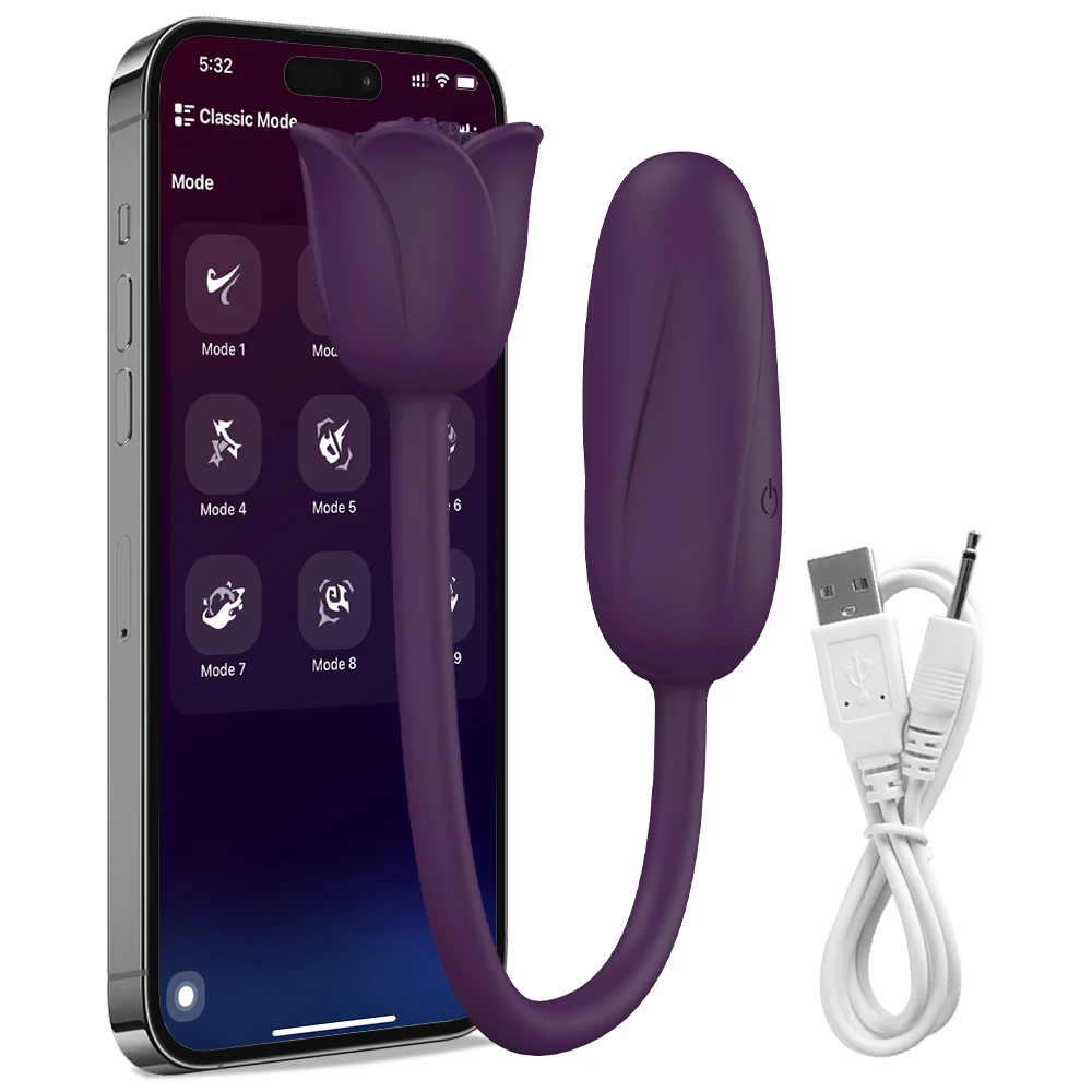 APP Rose-Vibrator Sex Spielzeug für Frauen Vagina Klitoris Stimulieren Vibro-ei G-punkt Massage Weibliche Masturbator Erwachsene waren 7