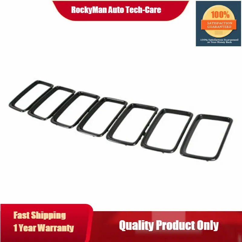

For 14-16 Jeep Grand Cherokee Radiator Grille Trim Ring Kit 68261150AA IN BLACK