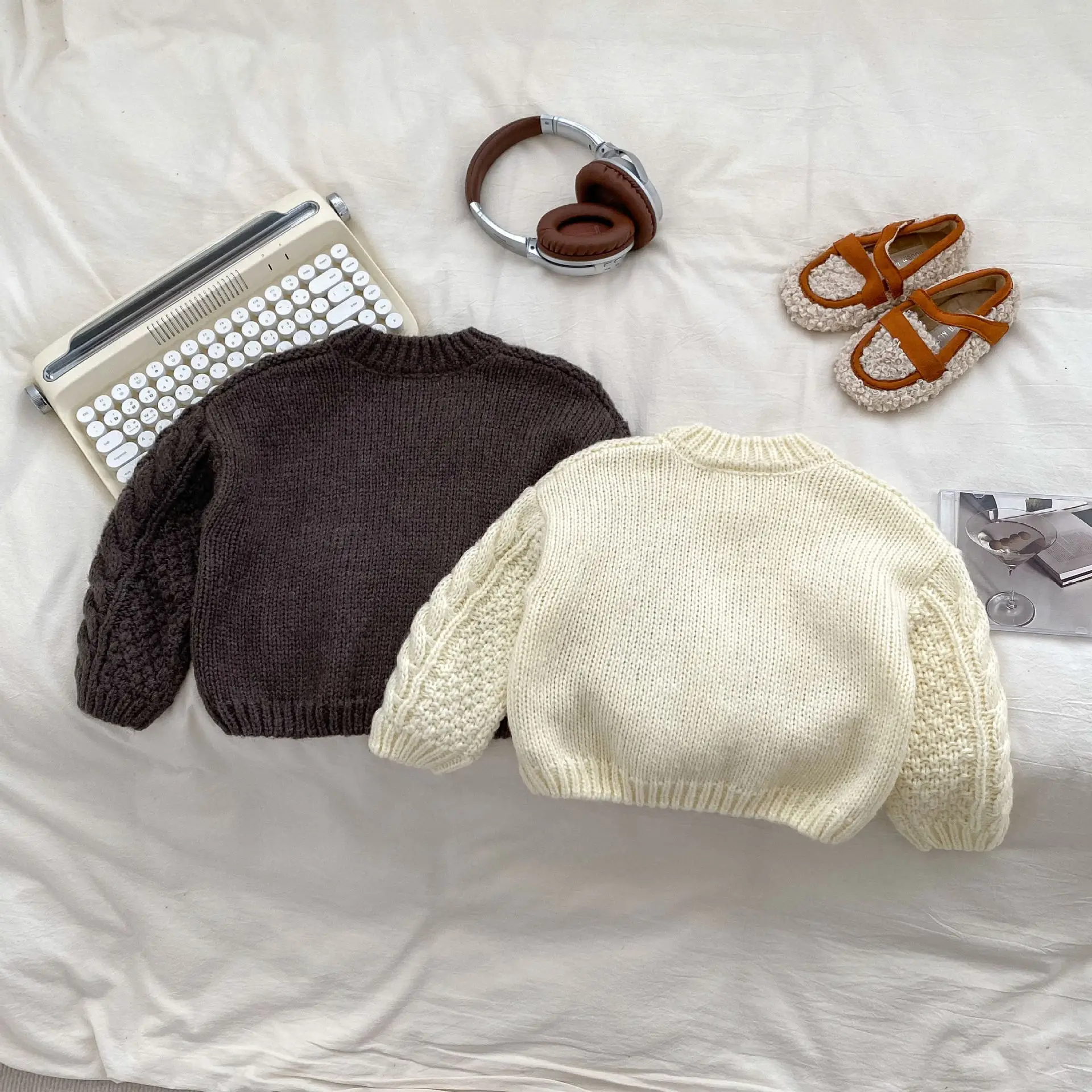 2026년 가을 신상품 아동용 코트 오픈형 가디건 긴팔 루즈핏 한국 스타일 아동 코트 베이비 스웨터