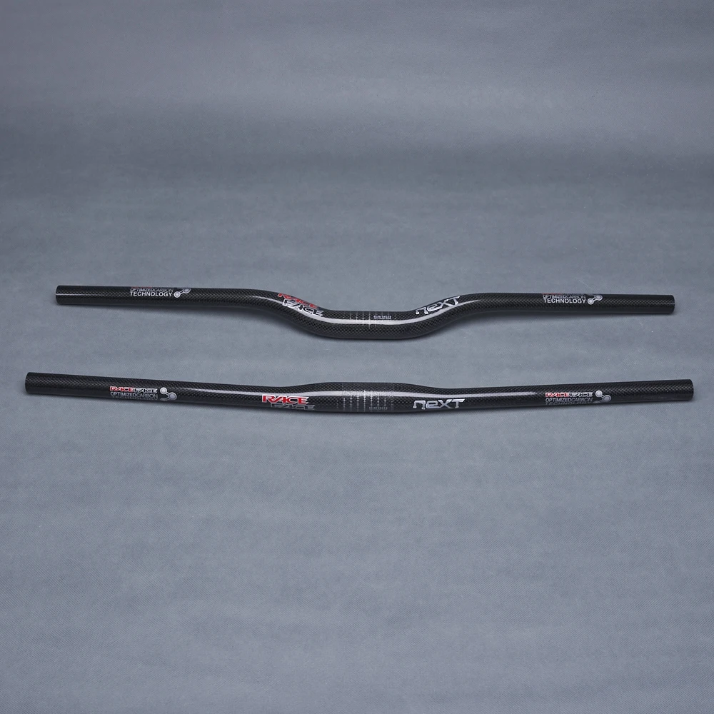 RaceFace Next Handlebar 31.8mm Glossy 3K Carbon Fiber Handlebar Bicycle MTB Bike Mountain Rise / Flat HandleBar 580mm-760mm Bicycle Accessories Bicycle Handlebar