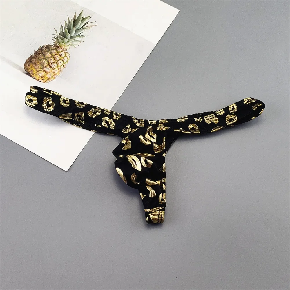 Sexy Printed Lips/Flowers/Camouflage Underwear for Men Mini Panties Penis Pouch String Low Waist Bikini Hombre Lingerie