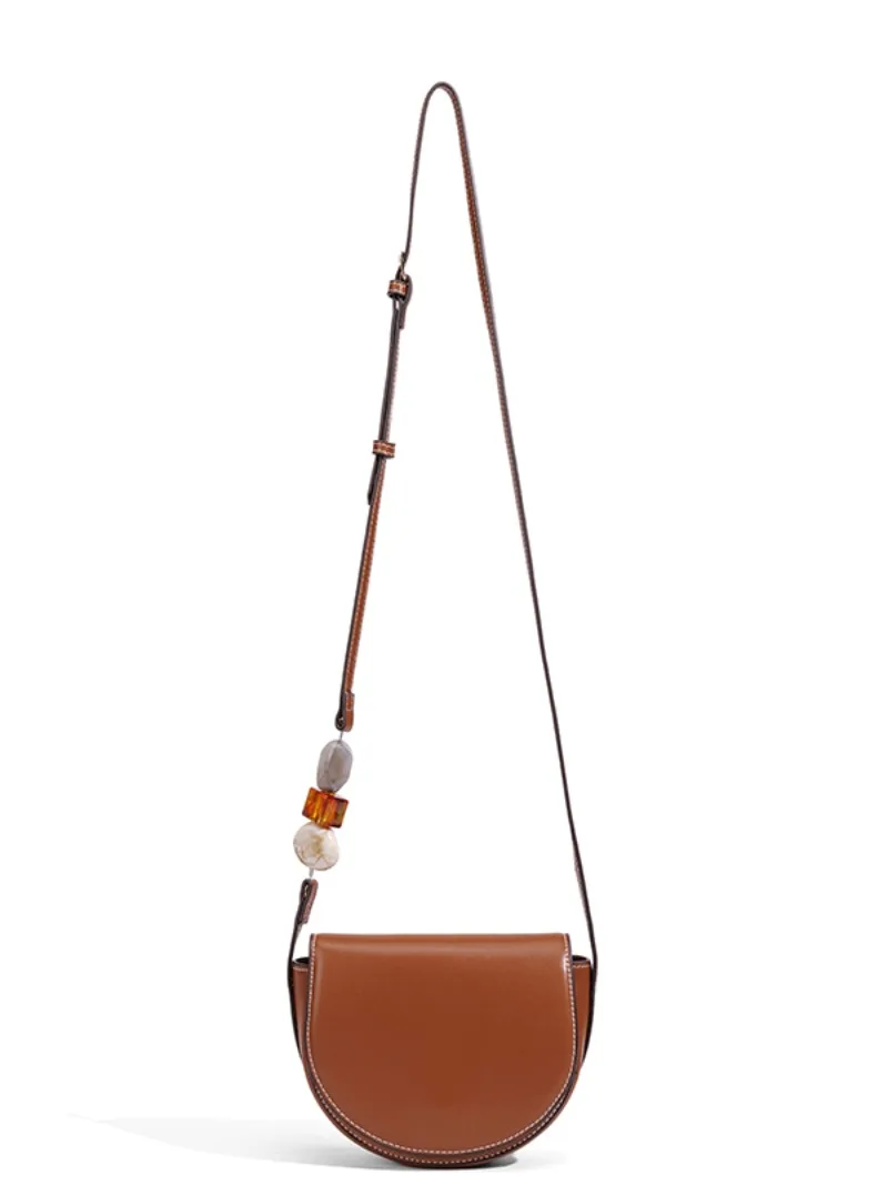 NEW Simple Versatile Solid Saddle Bags Hasp Fashion Popularity Shoulder Bags for Women 2025 High Quality Hot Sale Bolsos Mujer