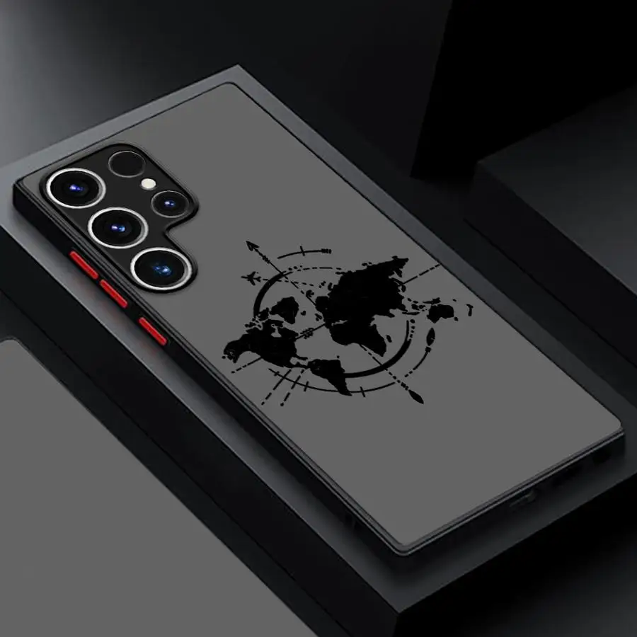 Line Airplane Topographic Design Phone Case