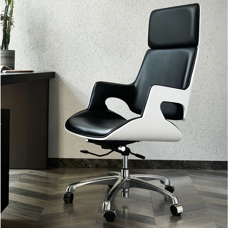 Mobile Executive Office Chairs Oversized Conference Armrest Wheels Computer Leather Chair Ergonomic Chaise Comfort Furniture