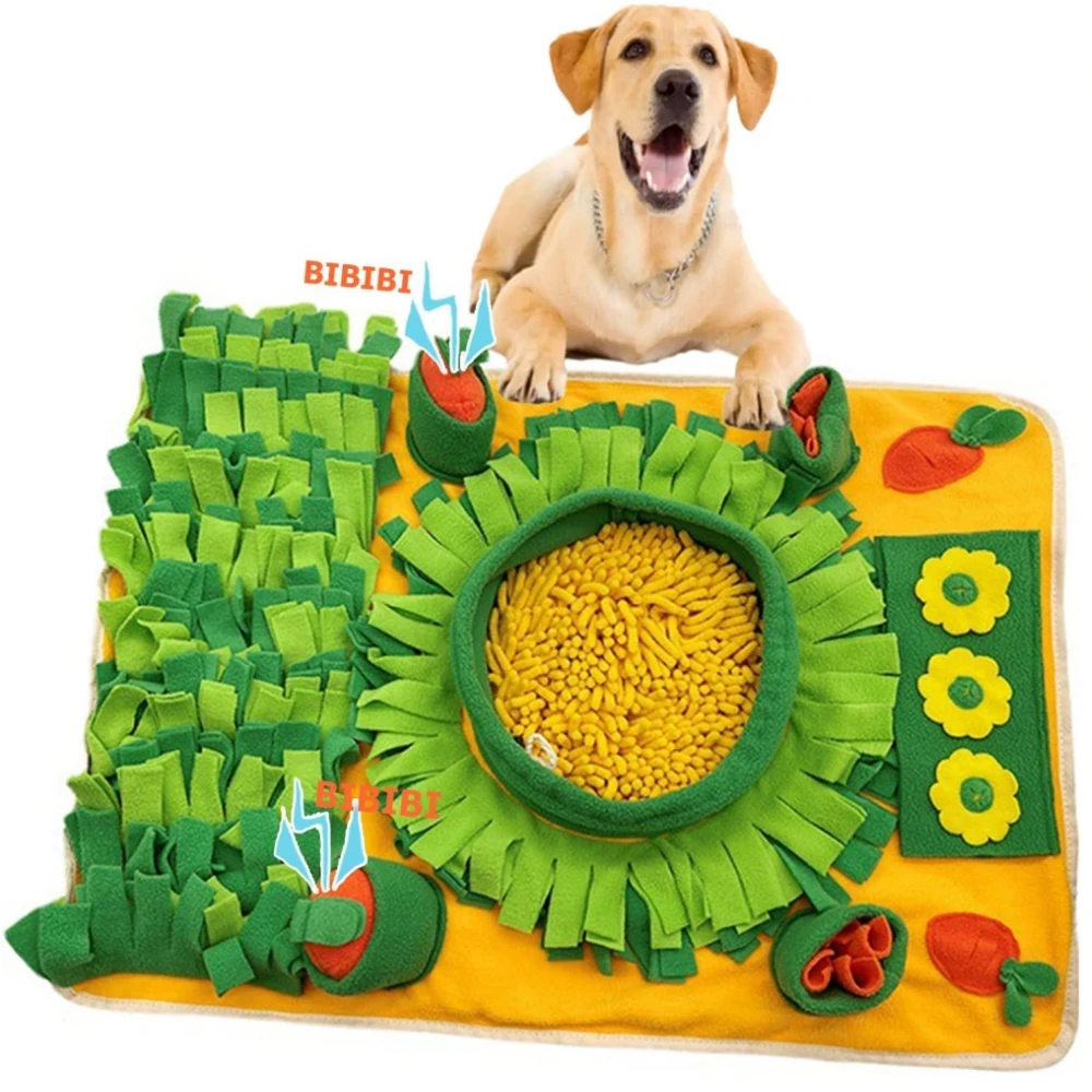 Extra Large Dog Sniffing Mat with Squeaky Nosework Slow Feeding