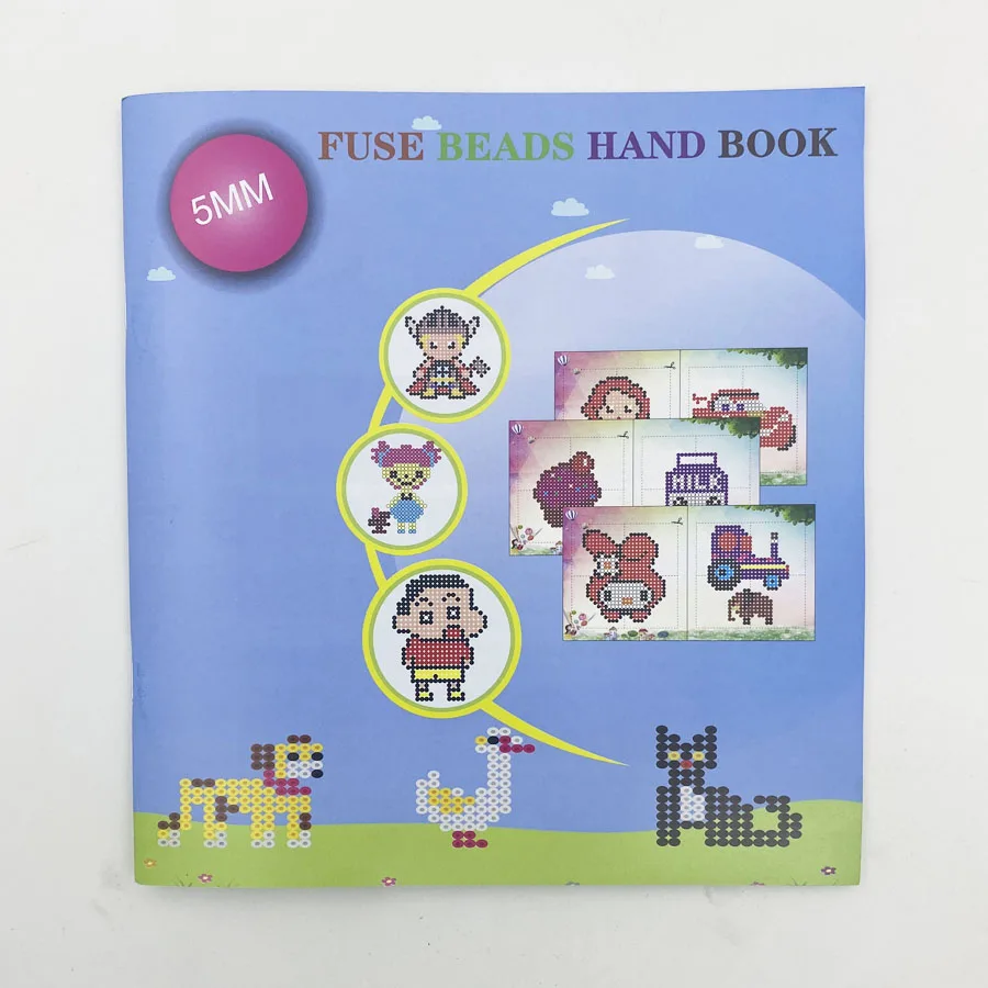 5mm 1000PCS Assorted Colored Hama Beads for Kids DIY Pixel Art and Puzzles