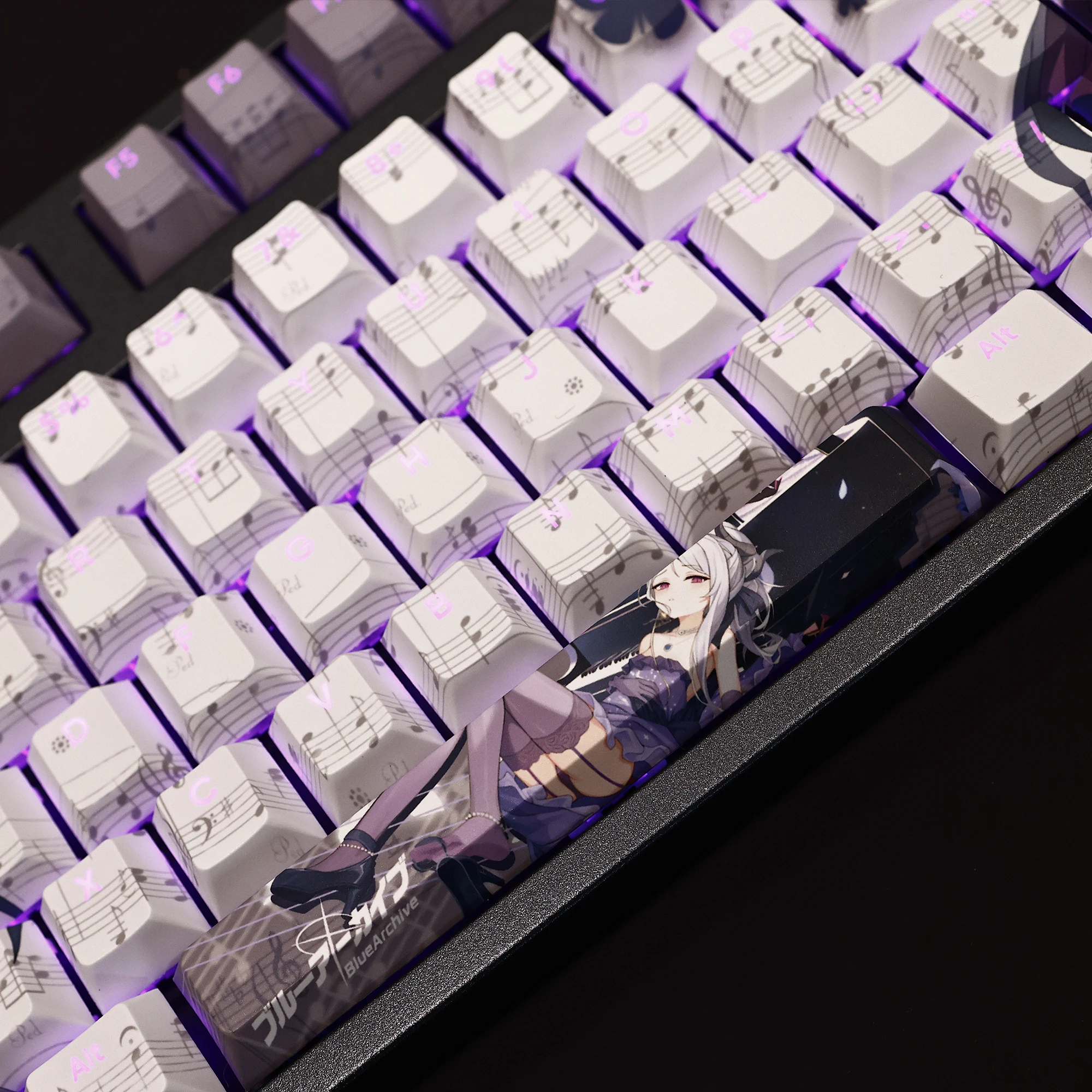 ブルーアーカイブ キサキ キーキャップ108キー バックライト対応 108キー/セットブルーアーカイブkisaki backlikキーキャップpbt