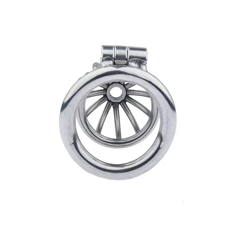 Metal Chastity Cage Male 2 Type Cock Cage Penis Ring Masturbation SM Gay Chastity Devices Adult Sex Toys For Men