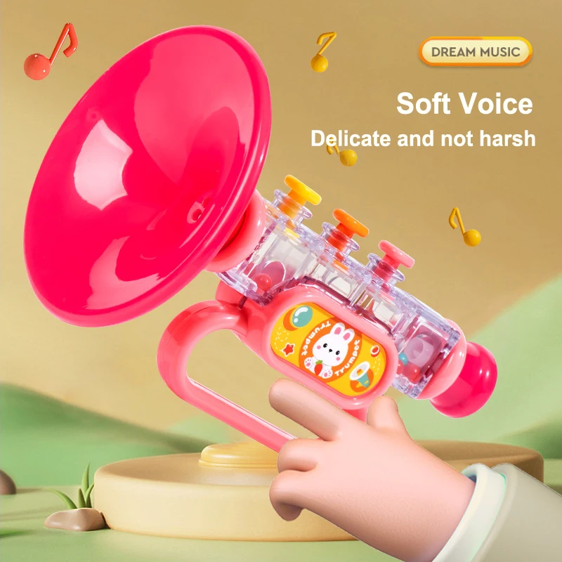 Baby Educational Fun Trumpet Toy Children's Whistle Musical Instrument Exercise Speech Development Toy Birthday Gift 2