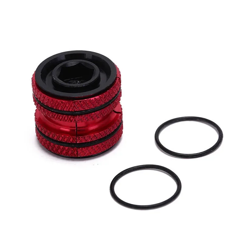 Bicycle Headset Bike Stem Cap Bicycle Head Cap Bike Headset Expander Plug Stem Top Cap Carbon Front Fork Expanded Hanging Core Screws Suitable For Outer Diameter 28.6mm Part