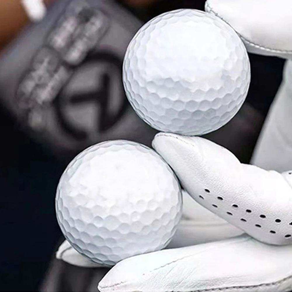 Weißer zwei schicht iger Golf übungs ball tragbares langlebiges kleines Golfball geschenk für Golfer