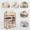 6-Tier Bamboo Wood Shoe Shelf Shoe Rack 18-24Pairs Utility Shoe Storage Organizer Shelving for Entryway Bedroom Living Room Home 3