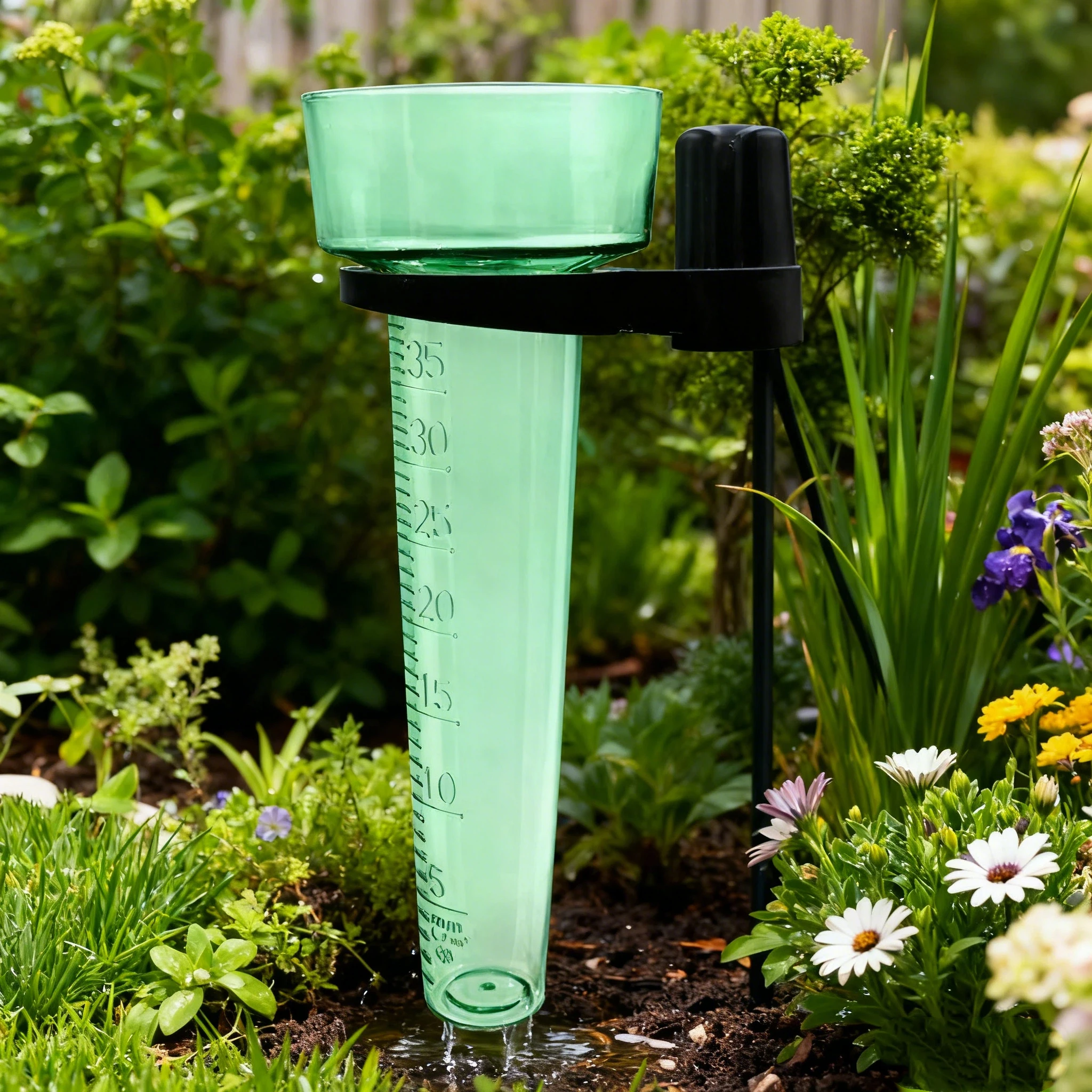Polystyrene Rain Gauge Measurement Water Outdoor Tool