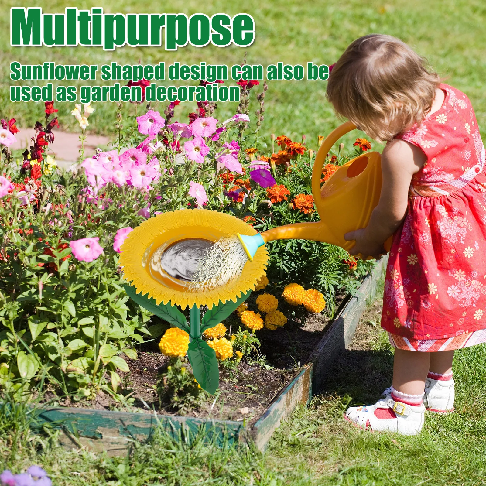 Sunflower Bird Outdoor Feeder Plastic Weather-resistant Hummingbird Feeder Pet Supplies Wild Bird Watcher Garden Decor Stake