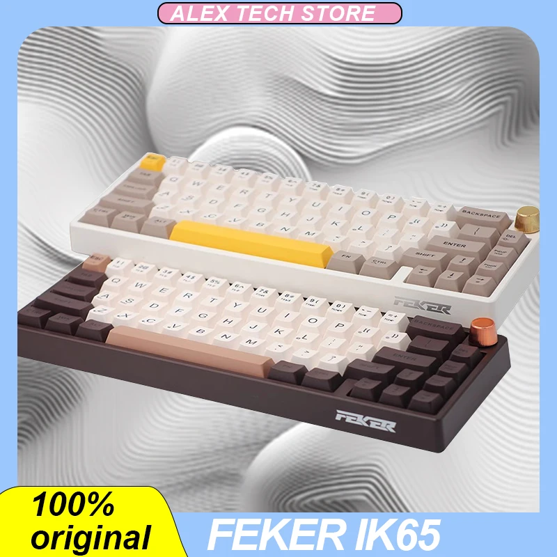 Механическая клавиатура Feker Ik65, 68 клавиш, маття, ось, Rgb, светильник, третья ложная осмотр, беспроводная Bluetooth 2,4g Игровая клавиатура