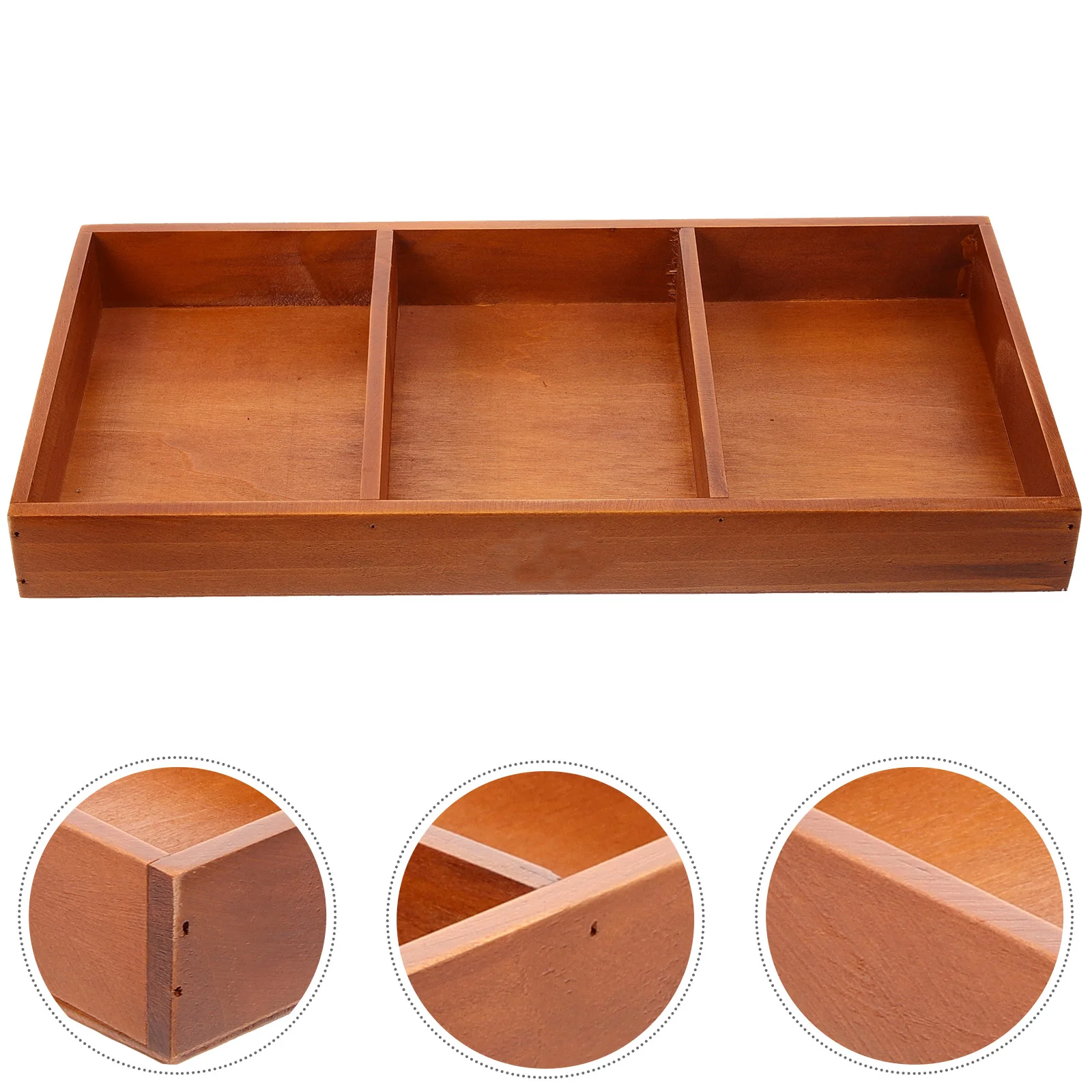 

Vegetable Drawer Organizer Tray Rustic Wood Flower Pot Wooden Rectangular Planters For Indoor Plants