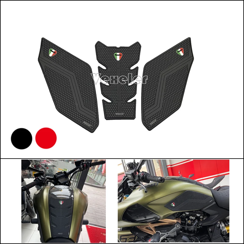 For Ducati Monster 821 fuel tank paste speed anti slip paste side paste High quality Motorcycle Tank Traction Side Pad 2021 NEW maisto 1 18 2021 ducati monster static die cast vehicles collectible hobbies motorcycle model toys