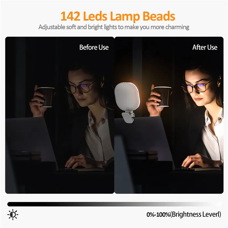 Smartphone Selfie Light Selfie Video Conference Light luce LED portatile compatibile 3000-6500K per telefono cellulare IPad Laptop Camera - Image 4