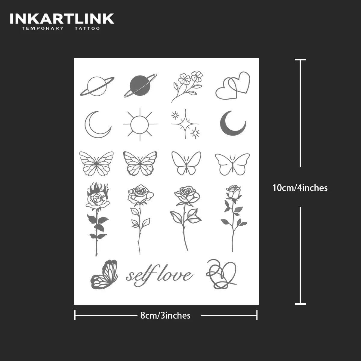 Simple line pattern Temporary Tattoo,Lasts To 15 Days New Technology Magic Waterproof Semi Permanent Sticker. 4